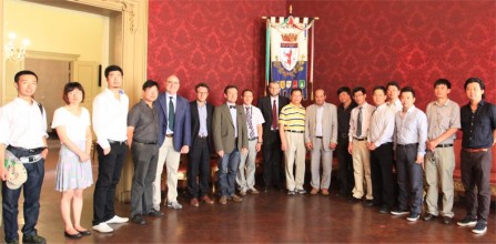 Delegazione cinese in visita a Faenza