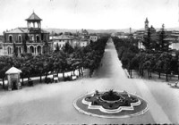 Il viale della stazione ieri